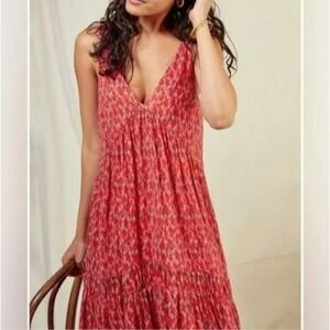 Joie‎ Sleeveless Tiered Flowing Summer maxi Dress Tea Rose plus size XXL